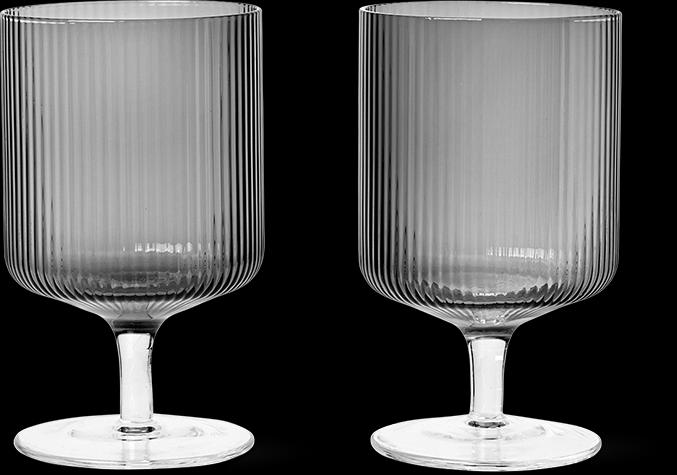Image du produit Ferm Living Ondulation (27 cl, 2 Verres, Verres à vin blanc, Verres à vin rouge)