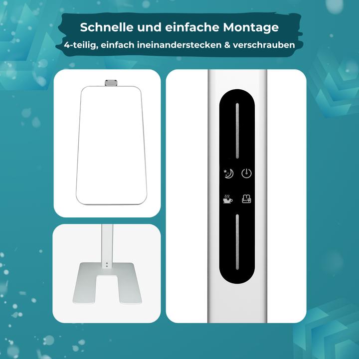 Immagine prodotto Luxula LED Büro-Stehleuchte, Up/Down, weiss (7000 lm)