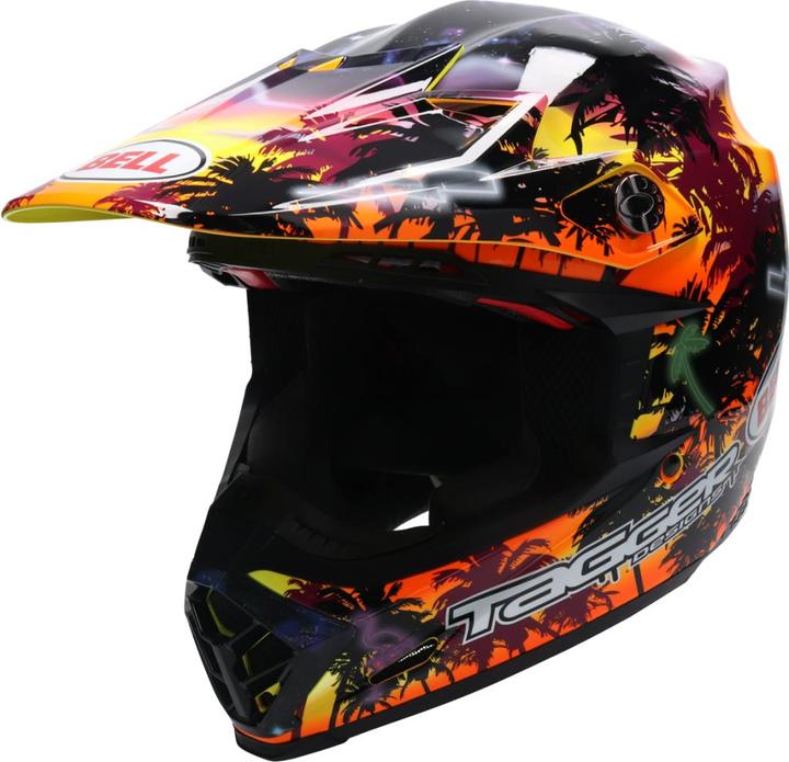 Bell MOTO-9S FLEX TAGGER TROPICAL MX-Helm gelb-orange L (L)