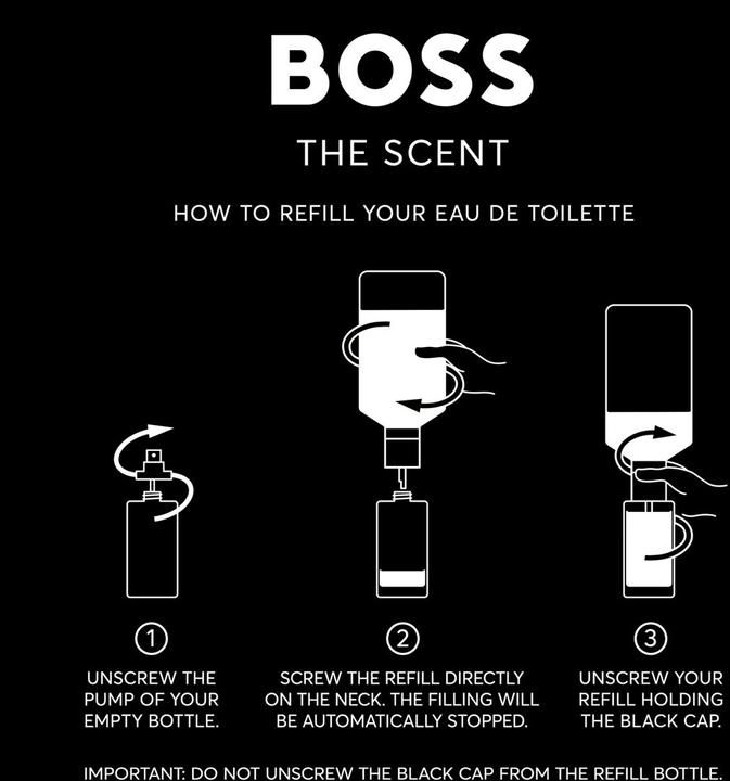 Actual product image Hugo Boss The Scent Eau de Toilette Refill (re25) (Eau de toilette, 200 ml)