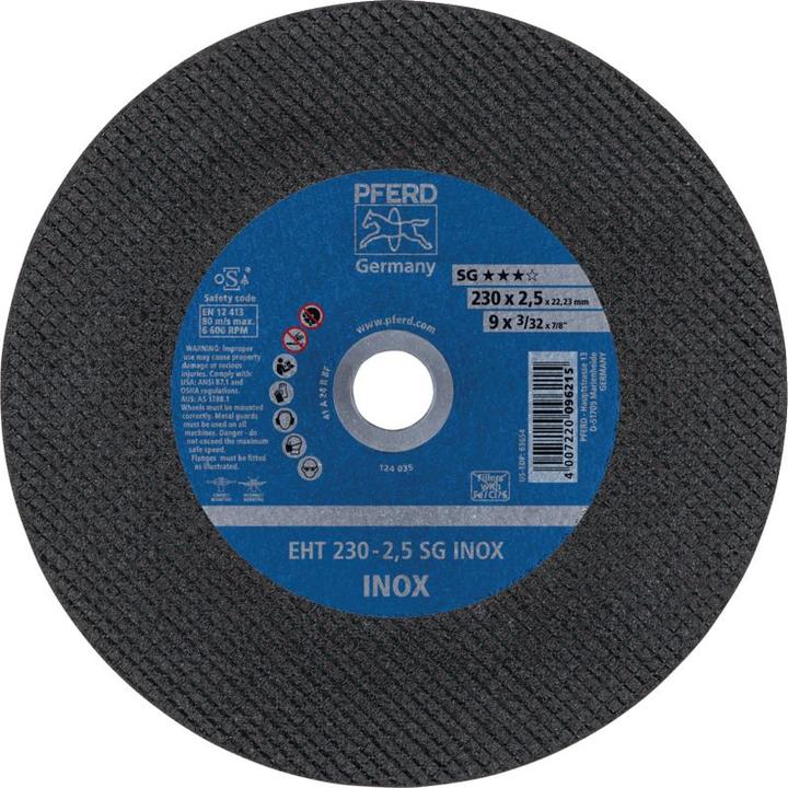 Pferd Snijschijf EHT SG INOX
