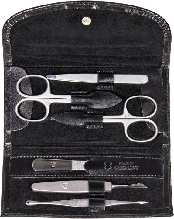 Produktbild Sacher TT400R.0104 - 6-teilig Maniküretui Manikürenset schwarz Leder