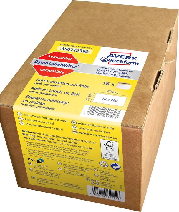 Produktbild Avery Rollen-Etiketten
