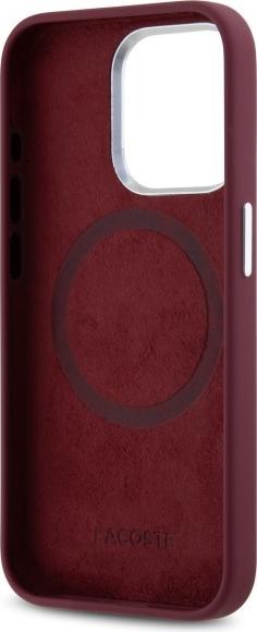 Produktbild Lacoste LCHMP15LSMAR iPhone 15 Pro 6.1" bordeaux hardcase Silicone Croco Logo MagSafe (Apple iPhone 15 Pro)