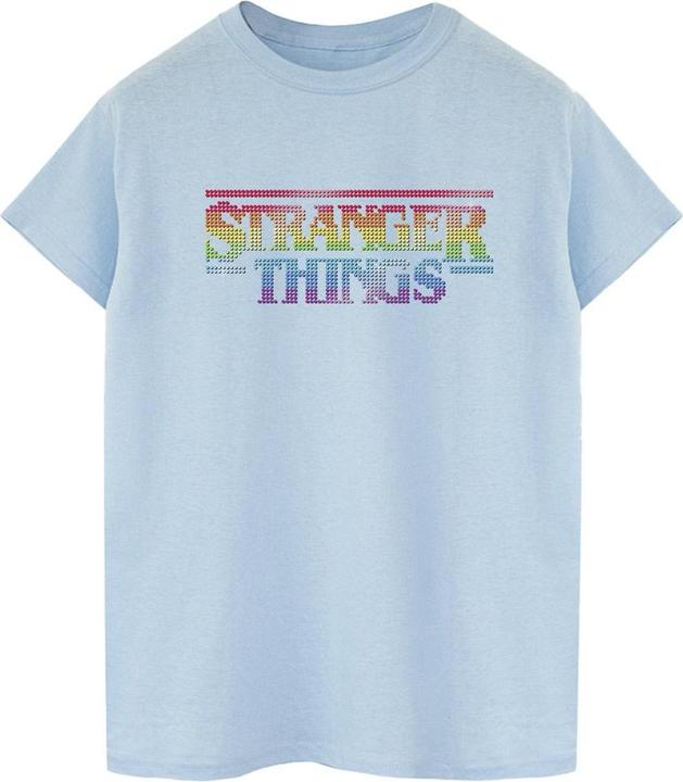 Netflix Stranger Things Rainbow Dot Logo TShirt (XL)