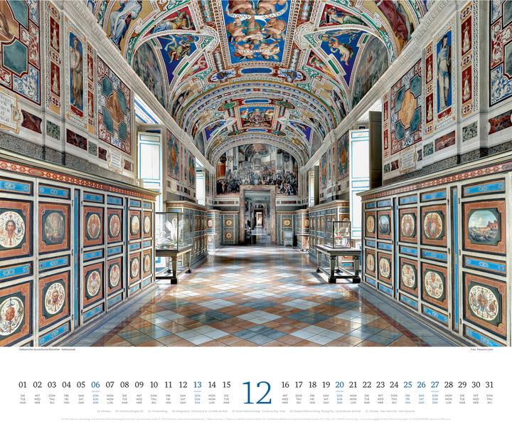 Produktbild Welt der Bücher - Bibliotheken-Kalender 2026 (54 x 48 cm, Harter Einband, Englisch, Französisch, Deutsch)