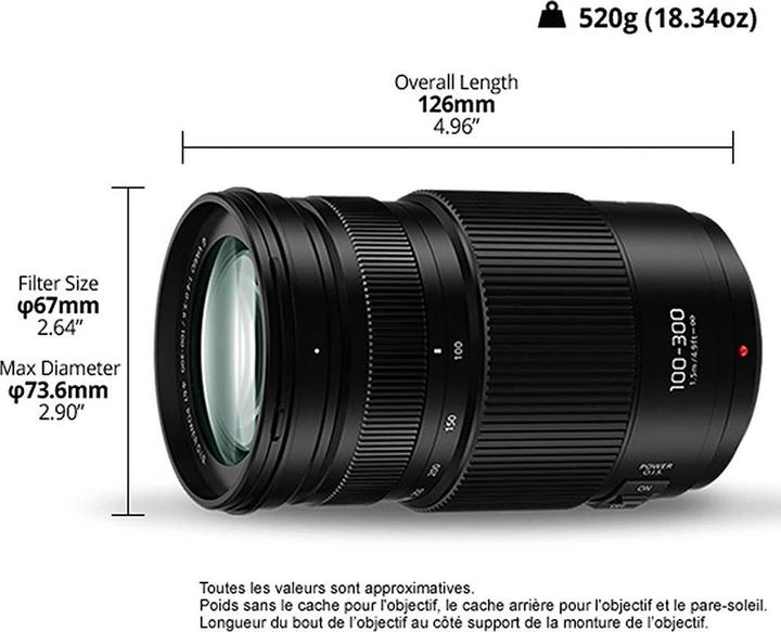 Produktbild Panasonic Lumix G Vario 100-300mm F4.0-5.6 II (Micro Four Thirds, Micro Four Thirds)