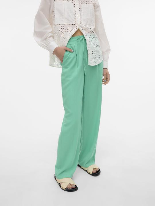 Actual product image Vero Moda VMJESMILO Mid-rise waist trousers Wide leg trousers (L)
