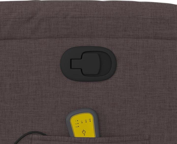 Produktbild VidaXL Massagesessel Dunkelbraun Stoff,Farbe: Dunkelbraun,Material