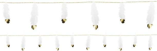 Produktbild Partydeco Girlande aus Schwanenfedern