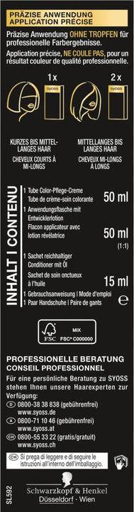 Nährwerte und Zutaten Syoss Oleo Intense (5-92)
