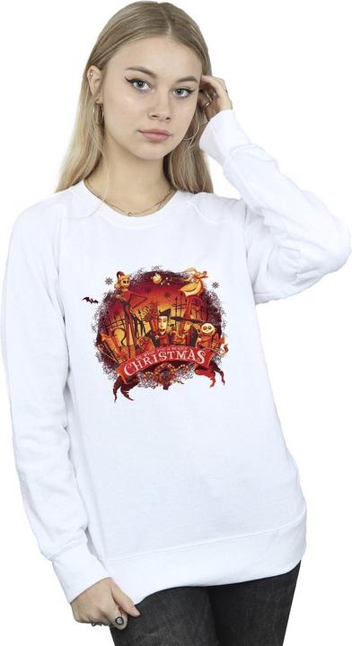 Actual product image Disney Womens/Ladies The Nightmare Before Christmas Scary Christmas Sweatshirt (S)
