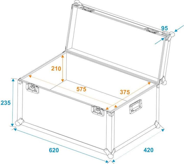Actual product image Roadinger UniversalTransportCase 60x (Universal)