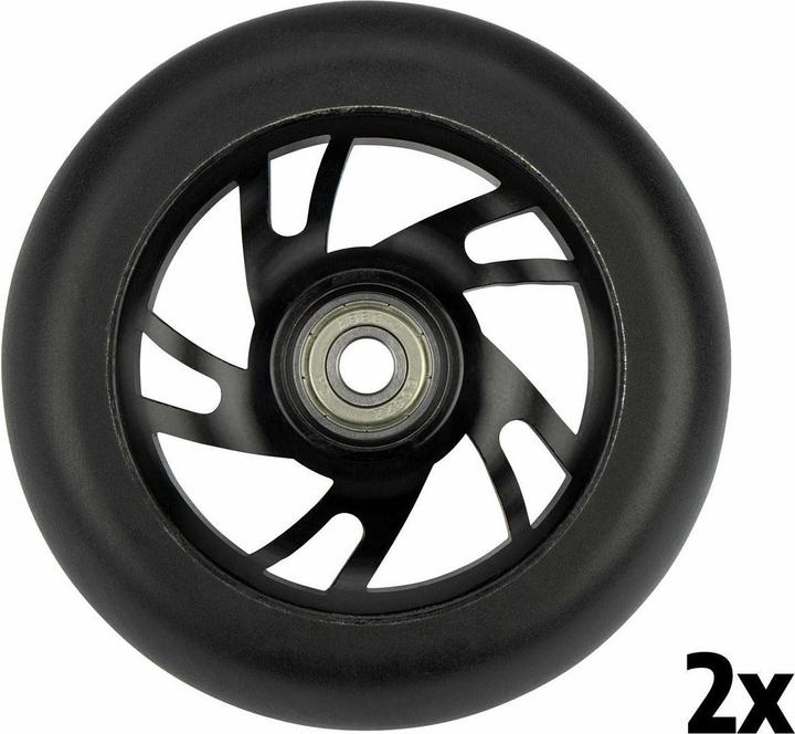 Black Dragon Satz Rollen für Stunt Fartroller • Spoked Alu Matt •