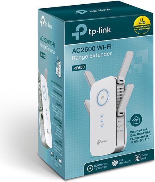 Image du produit TP-Link RE650 DE-Version Schuko (1733 Mbit/s, 800 Mbit/s)