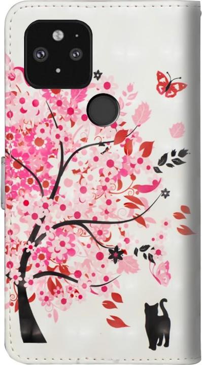 Actual product image Cover-Discount Google Pixel 5 - case glitter effect tree pink (Google Pixel 5)
