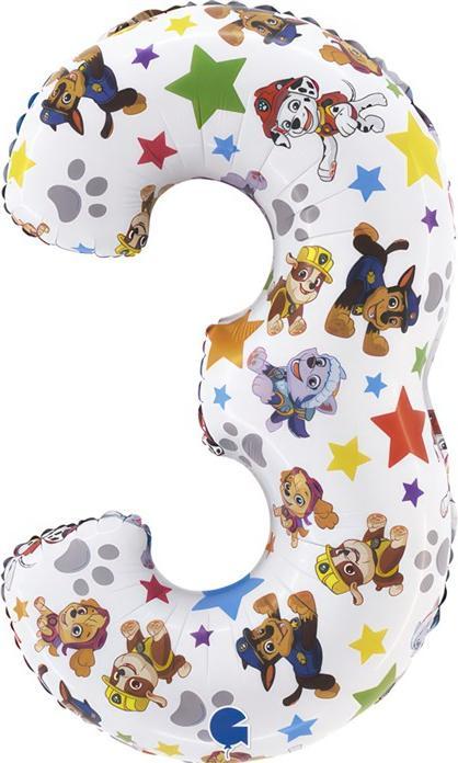 Produktbild Grabo Balloons XL Paw Patrol Zahlen 3 Ballon