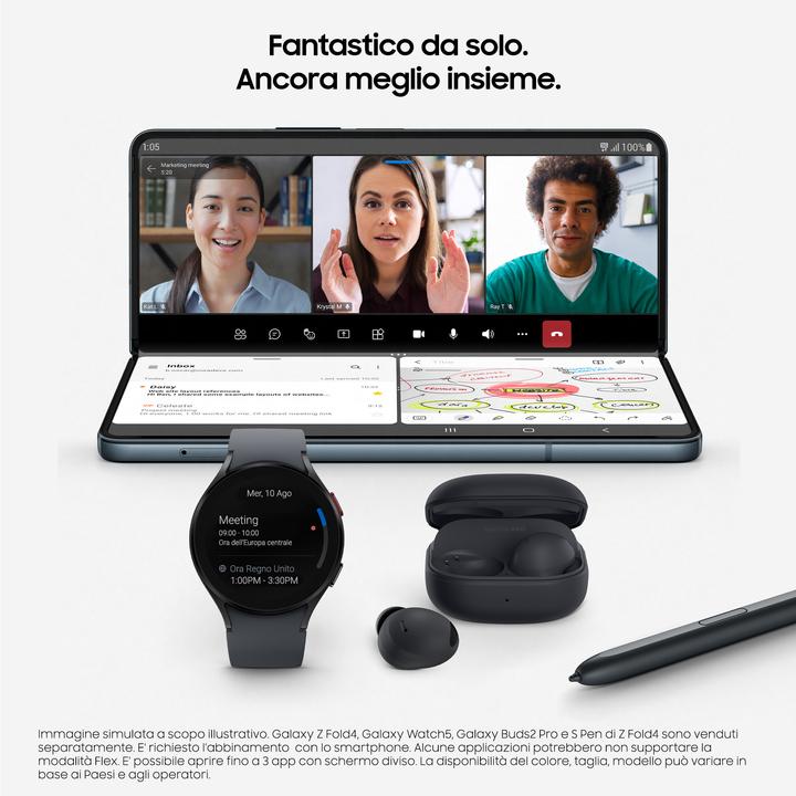 Actual product image Samsung Galaxy Z Fold4 (256 GB, Phantom Black, 7.60", SIM + eSIM, 50 Mpx, 5G)