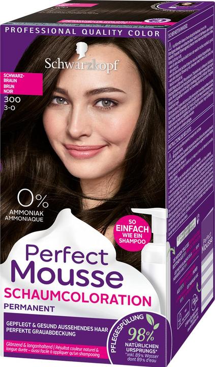 Image du produit Schwarzkopf Perfect Mousse Coloration de mousse (300 Noir brun)