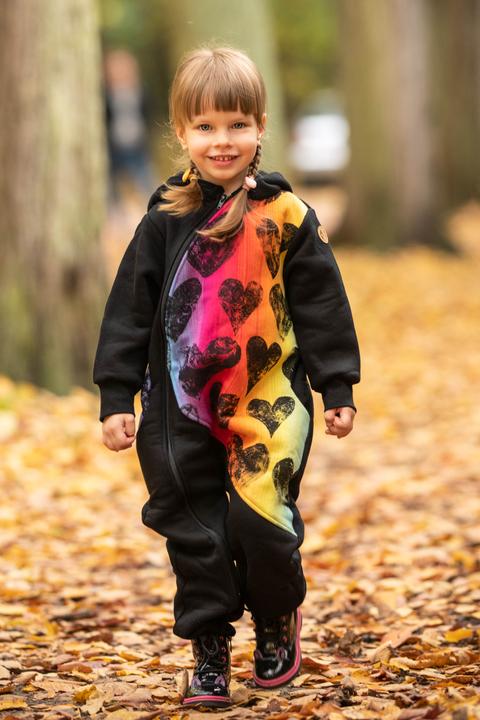Produktbild Lennylamb Bear Romper - Lovka Rainbow (80)