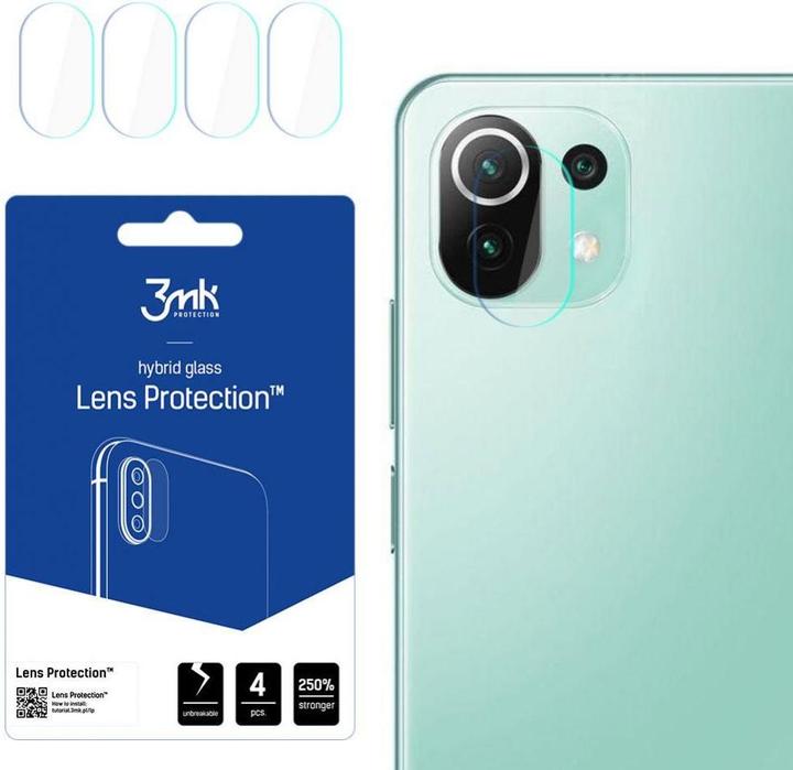 3MK Kamera-Schutzglas, Kameraglas (1 Stück, Xiaomi Mi 11 Lite)