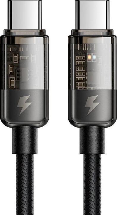 Actual product image Mcdodo CA-2840 USB-C to USB-C cable, PD 100W, 1.2m (black) (1.20 m, USB 3.2 Gen 1, 100 W)