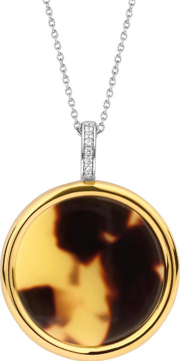Image du produit Ti Sento Milano Chaîne et pendentif écaille de tortue bicolore 6795TU (Argent 925, 43 cm)