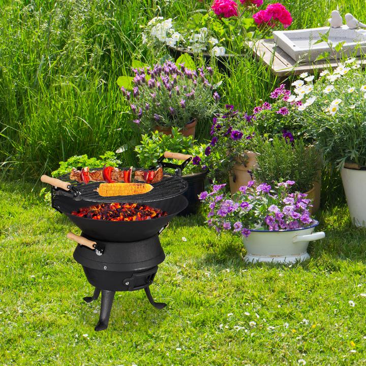 Actual product image Relaxdays Barbecue barrel (45 cm)