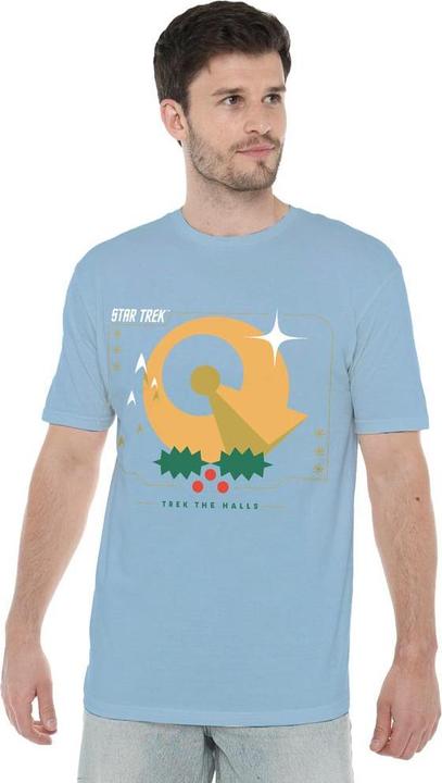 Actual product image Star Trek: The Original Series Mens Trek The Halls Christmas T-Shirt (S)