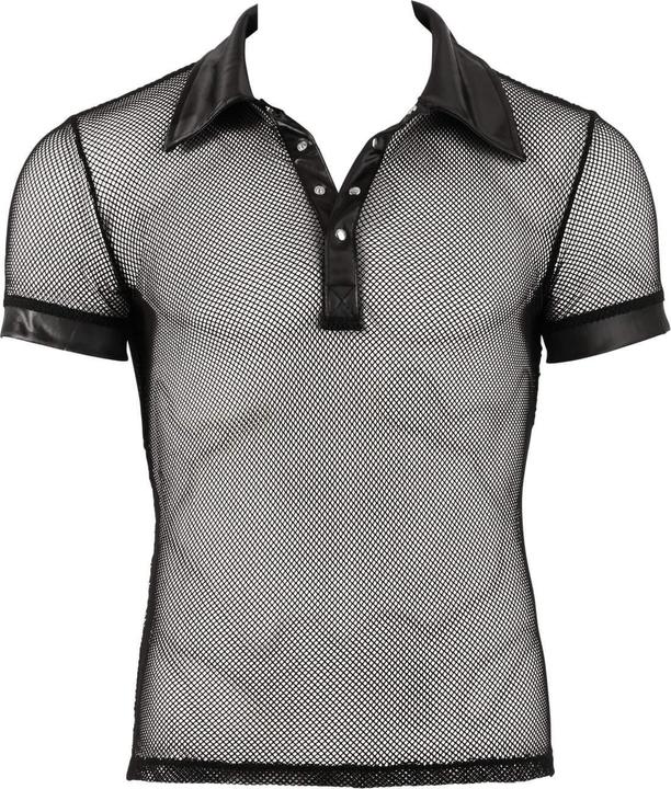 Actual product image Svenjoyment Mesh shirt with wet look (S)