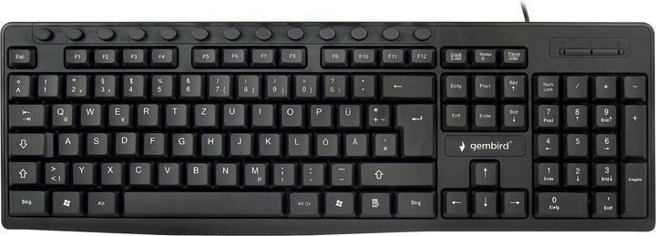 Actual product image Gembird Multimedia keyboard US layout black (DE, Cable)