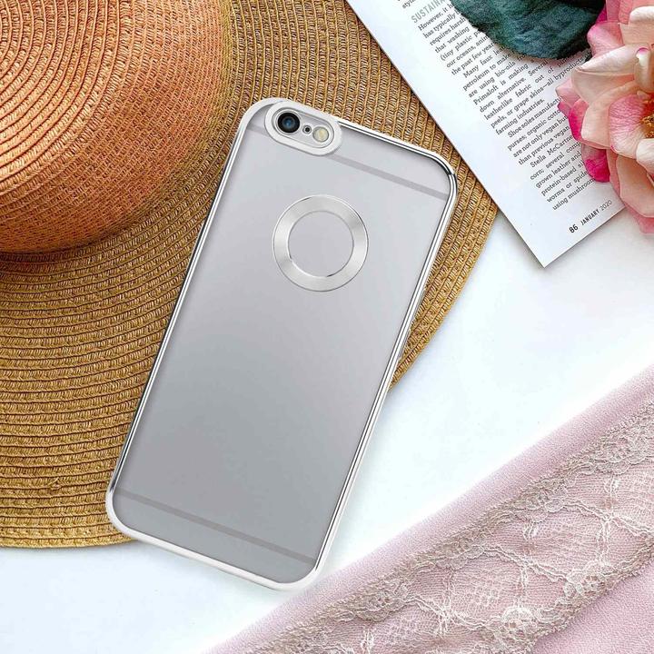 Produktbild Cadorabo TPU Hülle Chrome mit Kameraschutz für Apple iPhone 6 / 6S (Apple iPhone 6)