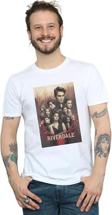 Actual product image Riverdale Mens Stag Skull T-Shirt (XL)