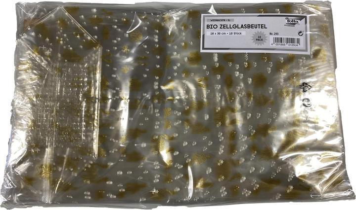 Image du produit Folia Sachets de cellophane avec impression de Noël (10 x)
