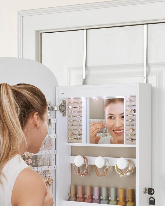 Image du produit Songmics Porte-bijoux miroir