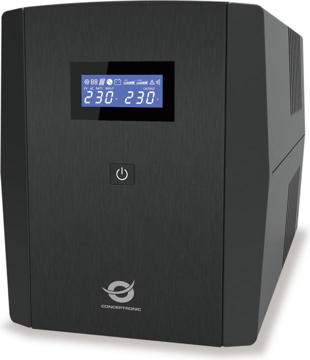 Produktbild Conceptronic ZEUS USV 2200VA 1320W 3xIEC+2xSchuko HID,USB (2200 VA, 1320 W, Line-Interaktiv USV)