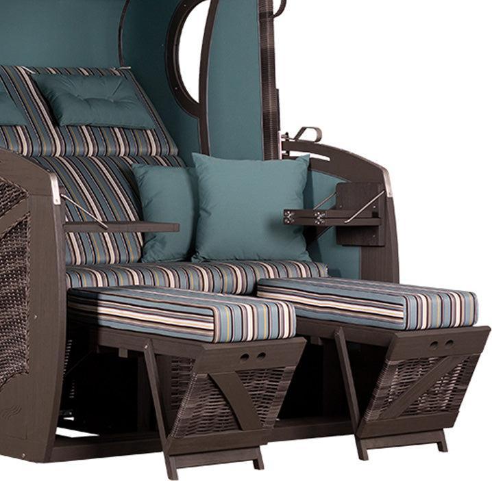 Actual product image DeVries Beach chair Amrum XL pine - special edition - PE stone grey Des. 444