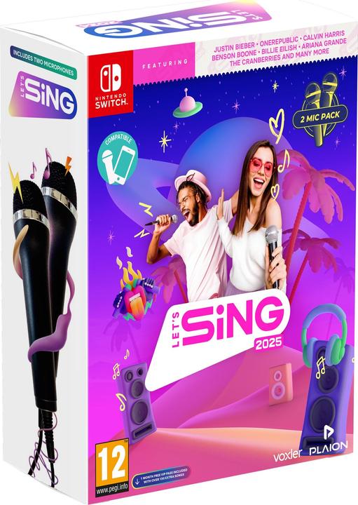 Immagine prodotto Plaion Cantiamo 2025 Versione Internazionale (+ 2 Microfoni) (Switch, EN)