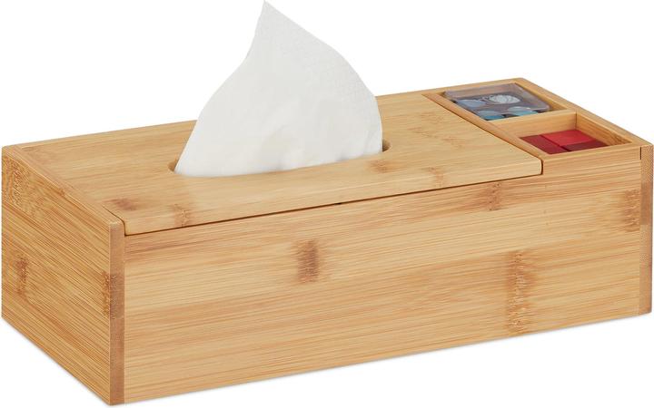 Relaxdays Distributeur de mouchoir bain, couvercle