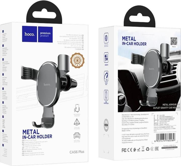 Produktbild Hoco Car Holder CA56 Plus, Universal, schwarz