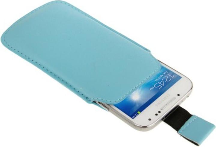 Produktbild König Design Handyhülle Tasche Slide Hülle Hellblau (Apple iPhone 5s, Apple iPhone 5, Apple iPhone 5c, Samsung Galaxy S4 mini)