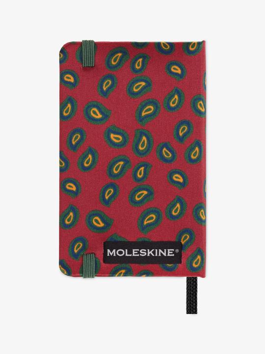 Actual product image Moleskine Silk notebook, XS, blank, hard cover, Bordeaux (Plain, Hardcover)