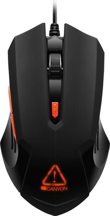 Actual product image Canyon Gaming mouse Star Rider, with RGB backlight, Macro, 6 programmable buttons, Pixart 3168 Optic (Cable)