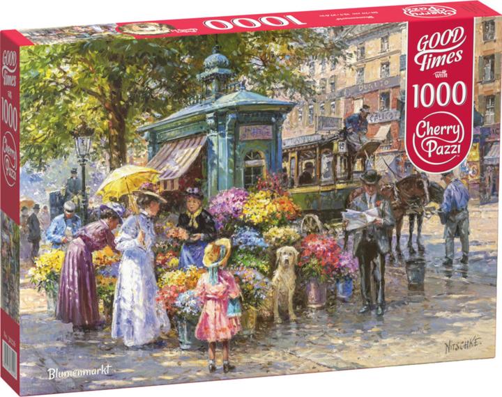 Productafbeelding Cherry Pazzi Puzzel bloemenmarkt 1000 stukjes (1000 onderdelen)