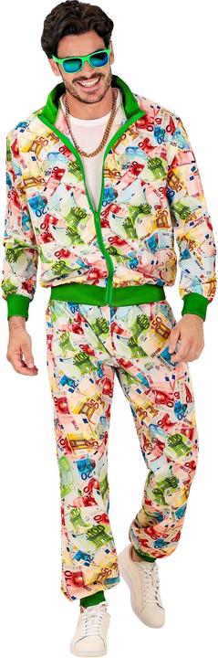 Actual product image Widmann EURO PARTY FASHION TRAININGSANZUG (Oberteil, Hose), L