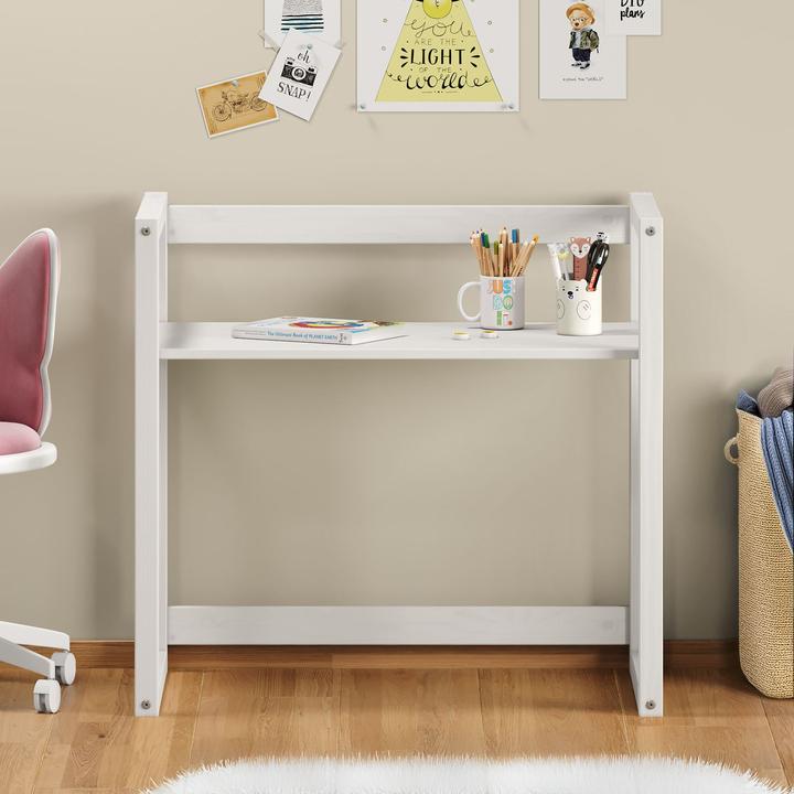 Immagine prodotto IDIMEX Scrivania per bambini SUZA regolabile in altezza in legno massiccio - bianco