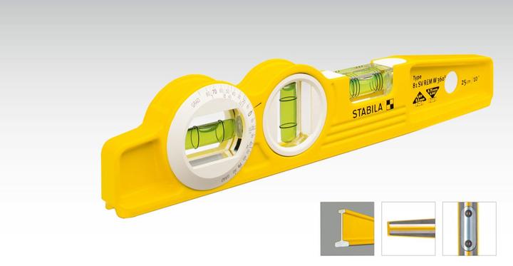 Actual product image Stabila Spirit level Type 81 SV REM W360 Torpedo (25 cm)