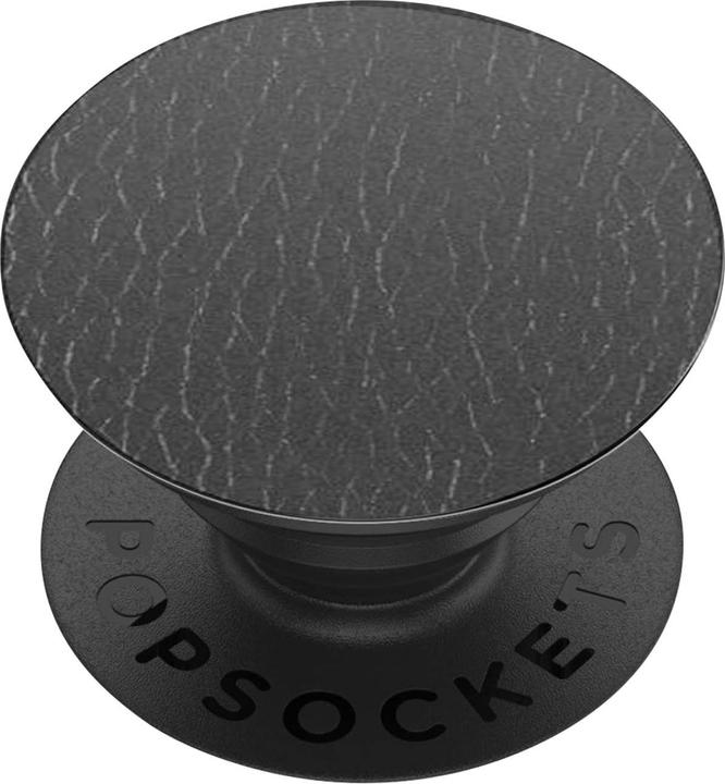 Productafbeelding PopSockets Geborsteld veganistisch leer Zwart (2e generatie, verwisselbaar)