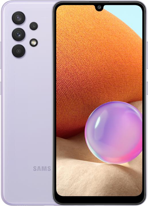 Samsung Galaxy A32 (128 GB, Lavender, 6.40", Dual SIM, 64 Mpx, 4G)