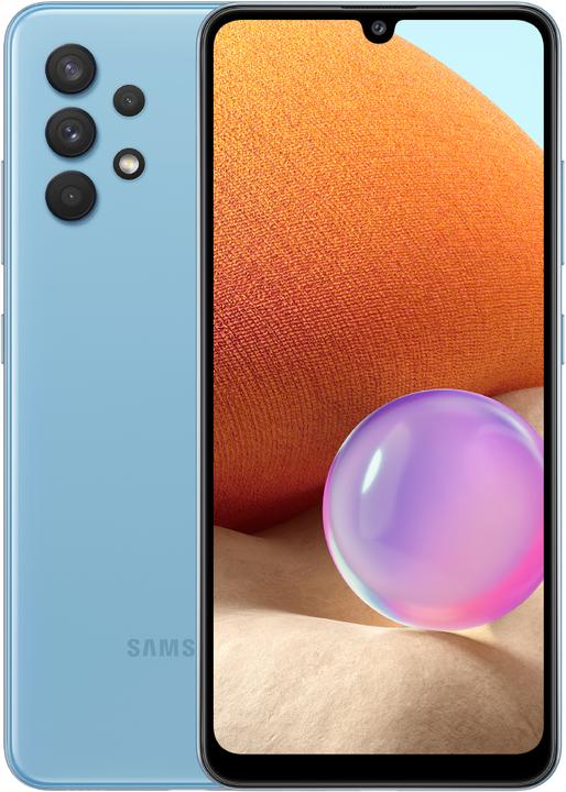 Samsung Galaxy A32 (128 GB, Blue, 6.40", Dual SIM, 64 Mpx, 4G)